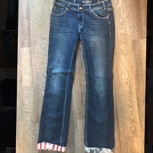 Rock and Roll Cowgirl American flag jeans